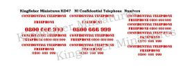 NI Confidential Telephone Numbers Type 2 - Red